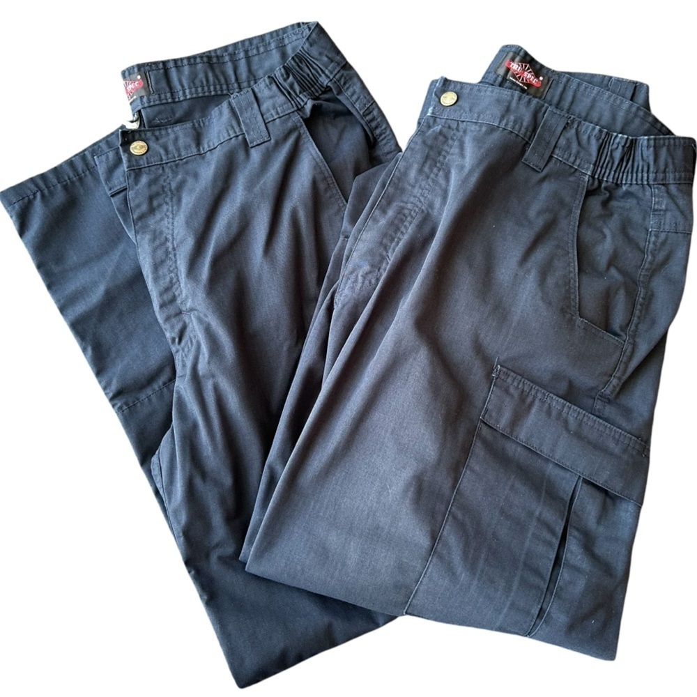 2 Pair -- Tru-Spec Men's 24-7 Series Original Tactical Pants, Navy, Size 38